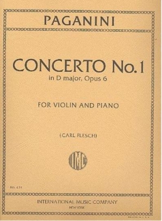 Concerto d Major no.1 op.6 for violin and piano Flesch, Carl, ed.
