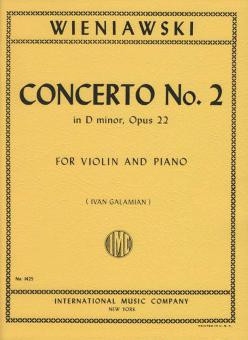 Concerto d minor no.2 op.22 for violin and piano