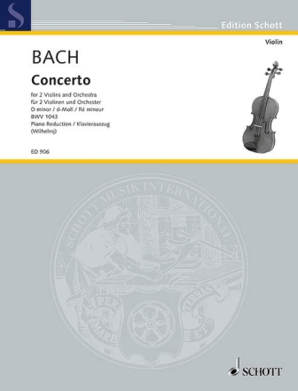 Concerto d-Moll BWV 1043 f�r 2 Violinen und Klavier