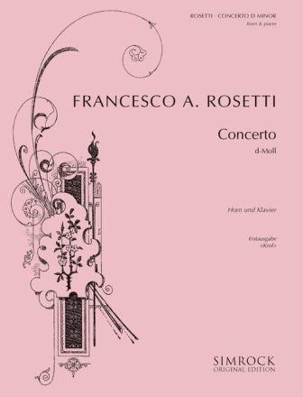 Concerto d-Moll f�r Horn und Orchester f�r Horn und Klavier