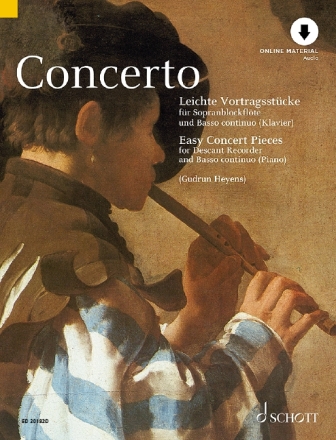 Concerto (+Download) f�r Sopranblockfl�te und Bc (Klavier)