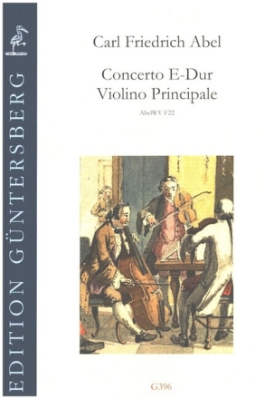 Concerto E-Dur Violino principale AbelWV F22 f�r Solo-Violine, 2 Violinen, Viola, 2 H�rner und Bass Partitur und Stimmen