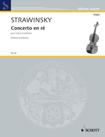 Concerto en r� - Konzert in D f�r Violine und Orchester Dirigierpartitur