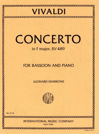 Concerto f major F.VIII:20 for bassoon and piano
