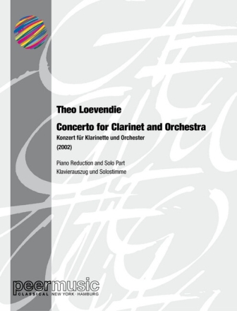 Concerto for clarinet and orchestra piano reduction and solo part