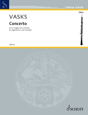 Concerto for cor anglais and orchestra piano reduction with solo part