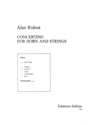 Concerto for horn and string orchestra parts (solo-3-3-2-2-1)