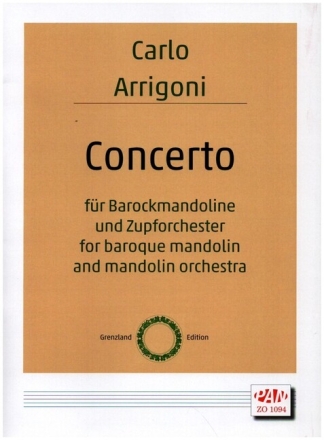 Concerto f�r Barockmandoline und Zupforchester Partitur