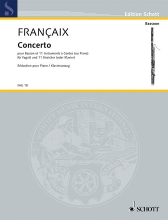 Concerto f�r Fagott und Orchester f�r Fagott und Klavier