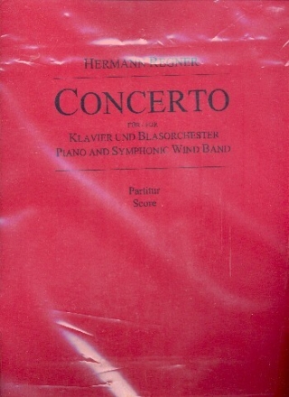 Concerto f�r Klavier und Blasorchester Partitur und Stimmen