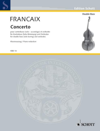 Concerto f�r Kontrabass und Orchester Klavierauszug mit Solostimme
