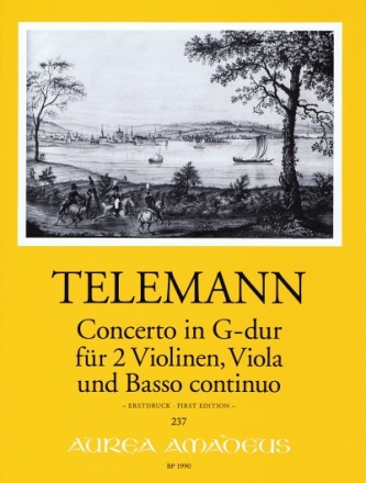 Concerto G-Dur f�r 2 Violinen, Viola und Bc Stimmen