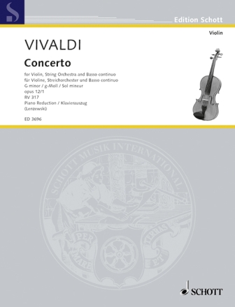 Concerto g-Moll op.12,1 f�r Violine und Klavier