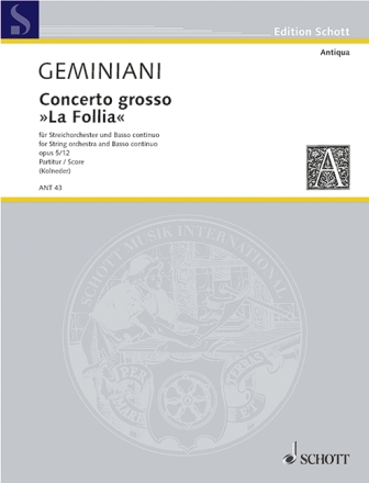 Concerto grosso f�r 2 Solo-Violinen, Solo-Violoncello/Kontrabass, Streichorchester und