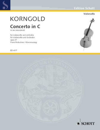 Concerto in C op. 37 f�r Violoncello und Orchester Klavierauszug mit Solostimme