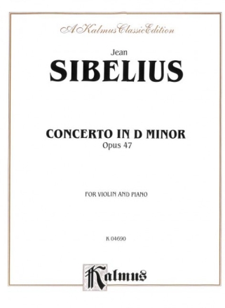 Concerto in d Minor op.47 for violin and orchestra for violin and piano
