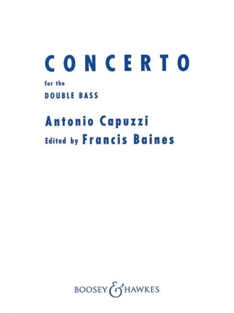 Concerto in F f�r Kontrabass und Orchester Klavierauszug mit Solostimme