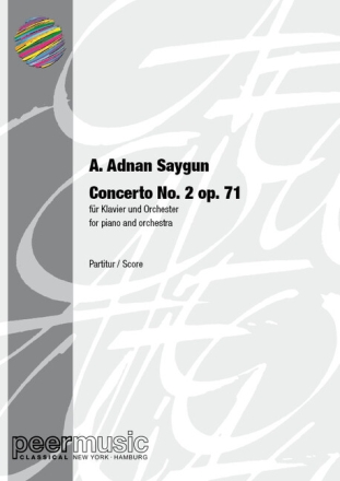 Concerto no.2 op.71 for piano and orchestra score