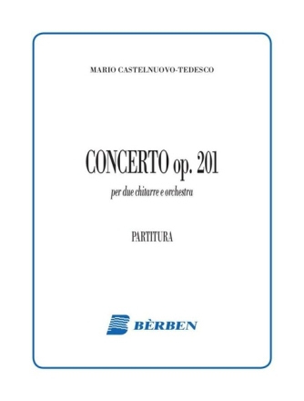 Concerto op.201 per 2 chitarre e orchestra partitura