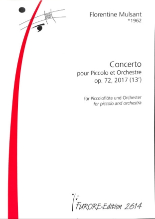 Concerto op.72 f�r Piccolofl�te und Orchester Partitur