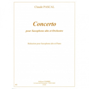 Concerto pour saxophone alto et orchestre pour saxophone alto et piano