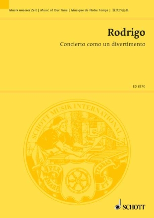 Concierto como un divertimento f�r Violoncello und Orchester Partitur
