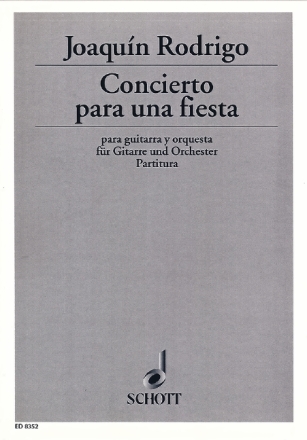Concierto para una fiesta f�r Gitarre und Orchester Partitur