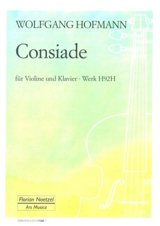 Consiade Werk H92H f�r Violine und Klavier