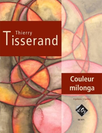 Couleur milonga pour 4 guitares partition et parties
