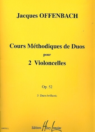 Cours m�thodique de duos op.52 pour 2 violoncelles parties