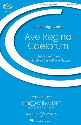 Cozzolani, Chiara Margarita: Ave Regina Caelorum f�r Chor (SSA) und Orgel Orgelauszug