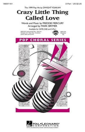 Crazy little Thing called Love for 2-part choir and piano choral score