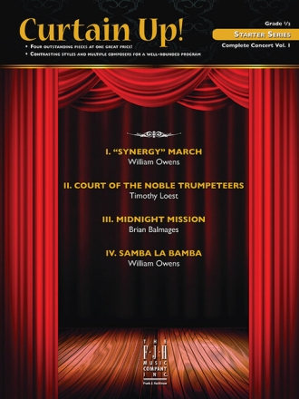 Curtain up for concert band score and parts