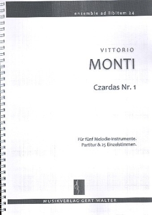 Czardas Nr.1 f�r flexibles Ensemble Partitur und Stimmen