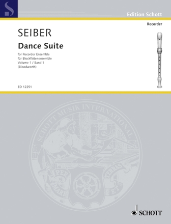 Dance suite vol.1 for 4 recorders (SATB) score and parts