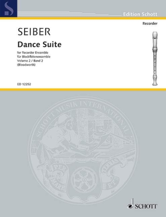 Dance Suite vol.2 for 4 recorders (SATB) Score and 4 parts