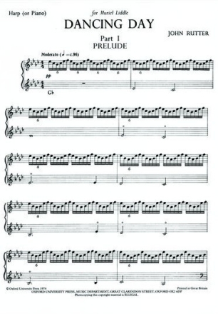 Dancing Day for harp (piano)