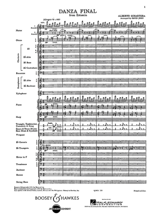Danza Final op. 8 QMB 328 f�r Blasorchester Partitur