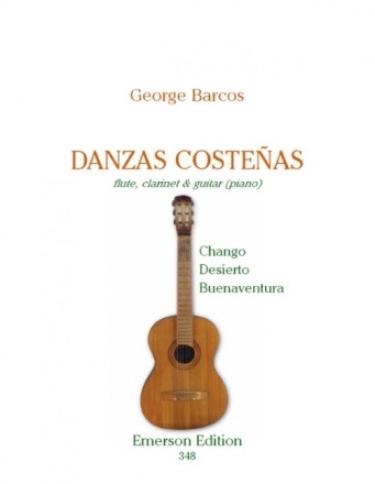 Danzas costenas for flute, clarinet and guitar (piano)