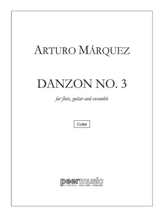 Danzon No.3 for flute, guitar and ensemble guitar part