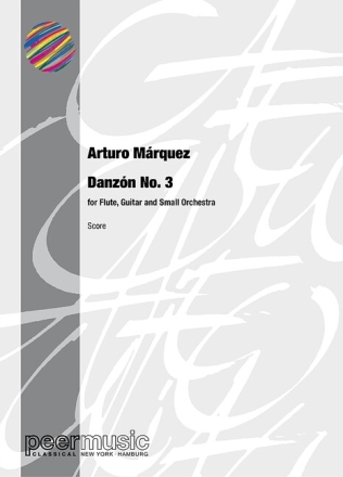 Danz�n No.3 for flute, guitar and small orchestra score