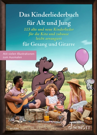 Das Kinderliederbuch f�r Alt und Jung f�r Gesang und Gitarre leicht arrangiert Liederbuch