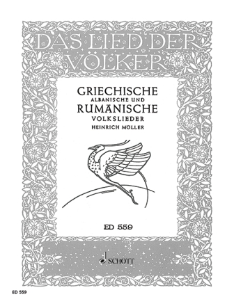 Das Lied der V�lker - Griechische, albanische und rum�nische Volkslied f�r Singstimme und Klavier (orig/dt)
