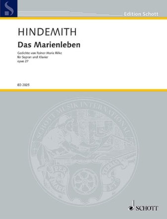 Das Marienleben op.27 Urfassung f�r eine Singstimme und Klavier