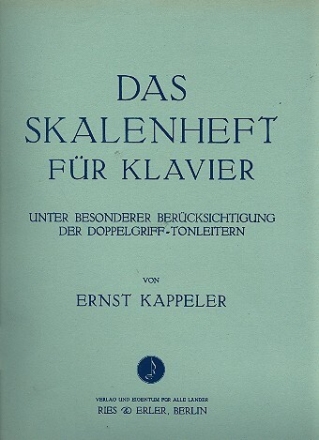 Das Skalenheft f�r Klavier