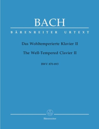 Das wohltemperierte Klavier Band 2 (BWV870-893) f�r Klavier