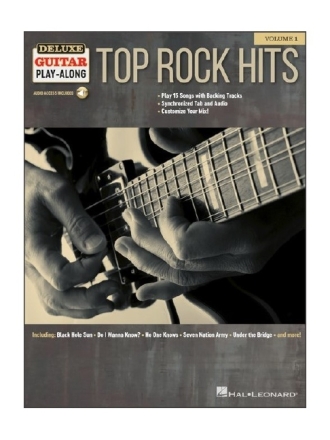Deluxe Guitar Playalong vol.1 - Top Rock Hits (+Online Audio) songbook vocal/guitar/tab
