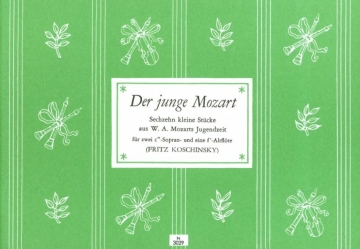 Der junge Mozart 16 kleine St�cke f�r 3 Blockfl�ten (SSA) Spielpartitur