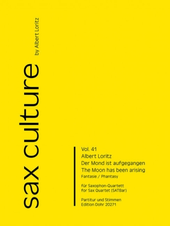 Der Mond ist aufgegangen f�r Saxophon-Quartett (SATBar) Partitur und Stimmen
