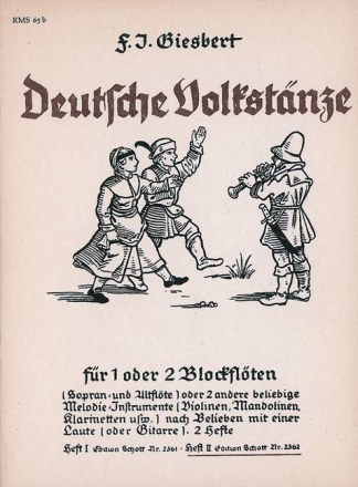 Deutsche Volkst�nze Band 2 f�r 1-2 Blockfl�ten (SA)